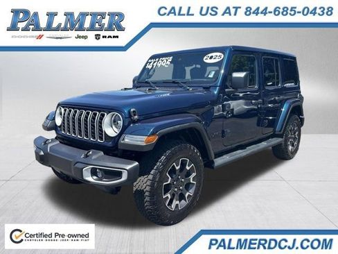 Certified 2025 Jeep Wrangler Unlimited Sahara w/ Safety Group AWD/4WD image 1
