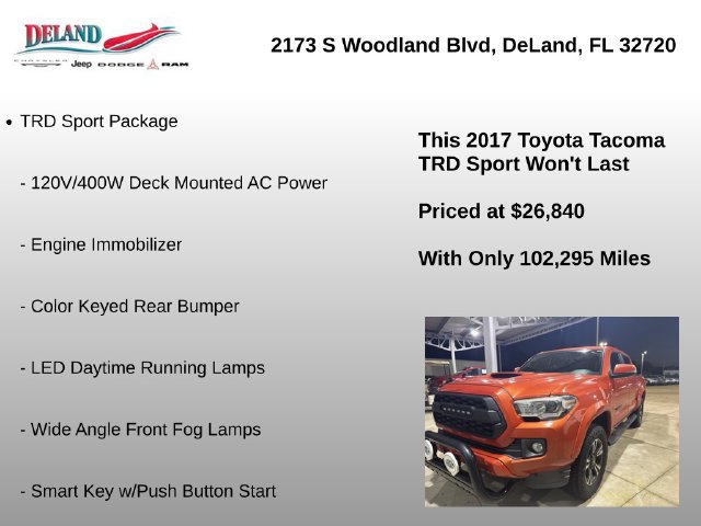 Used 2017 Toyota Tacoma TRD Sport w/ Tow Package RWD image 8