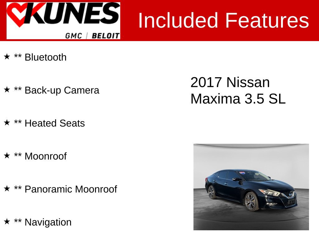 Used 2017 Nissan Maxima 3.5 SL FWD image 2