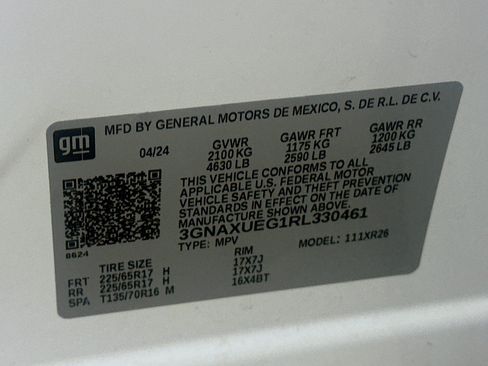 Used 2024 Chevrolet Equinox LT AWD/4WD image 12