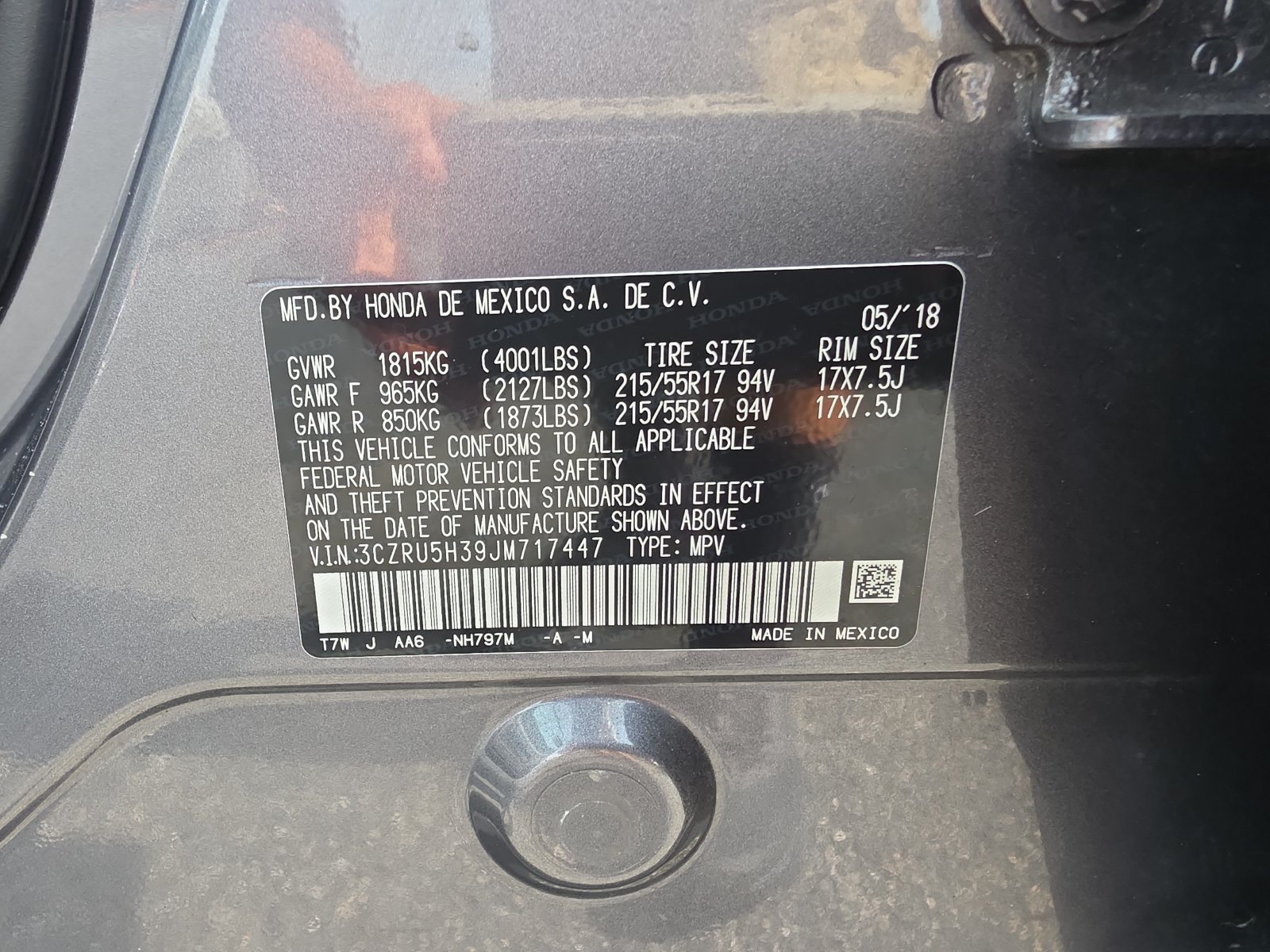 Used 2018 Honda HR-V LX image 27