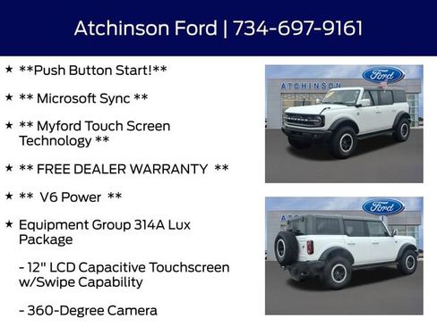 Used 2023 Ford Bronco Outer Banks w/ Sasquatch Package image 8