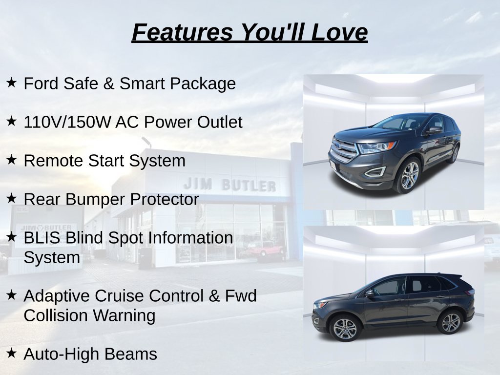 Used 2018 Ford Edge Titanium w/ Ford Safe & Smart Package AWD/4WD image 17