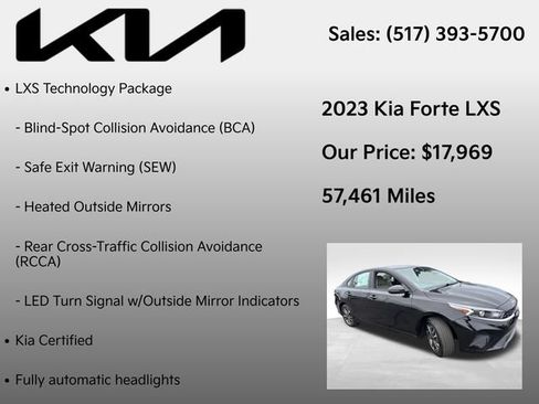 Used 2023 Kia Forte LXS w/ LXS Technology Package FWD image 7