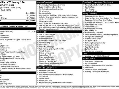 New 2026 Cadillac XT5 Luxury image 29