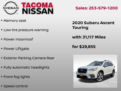 Used 2020 Subaru Ascent Touring image 12