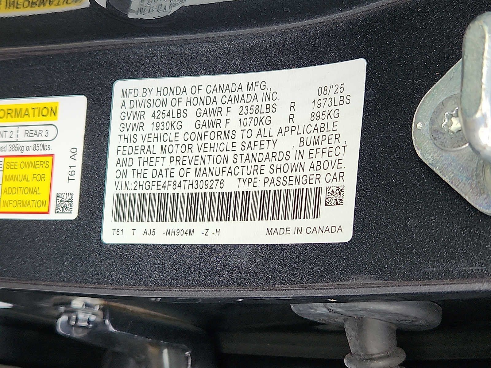 Certified 2026 Honda Civic Sport Touring image 27