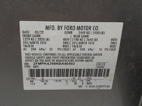 Used 2022 Ford Edge SEL w/ Convenience Package AWD/4WD image 33
