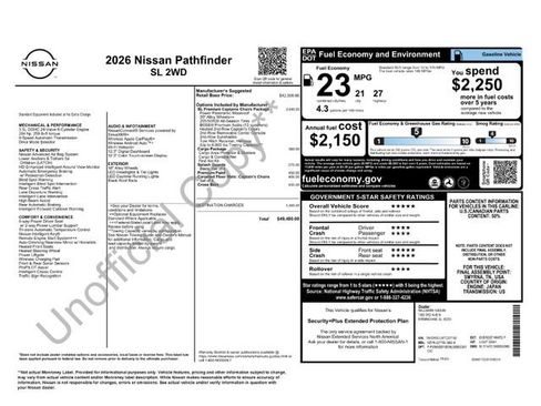 New 2026 Nissan Pathfinder SL image 23