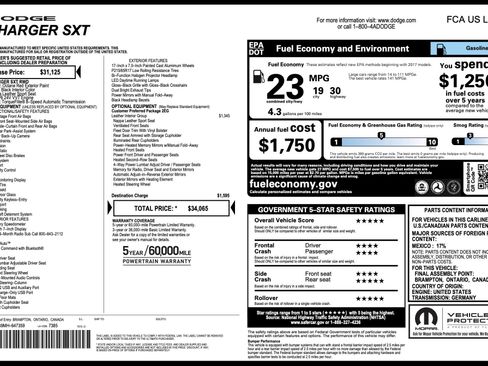 Used 2021 Dodge Charger SXT w/ Leather Interior Group image 4