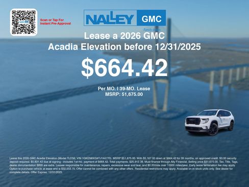 New 2026 GMC Acadia Elevation w/ Black Edition image 3