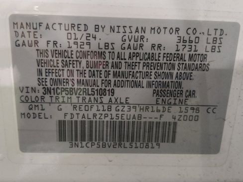 Used 2024 Nissan Kicks S FWD image 33