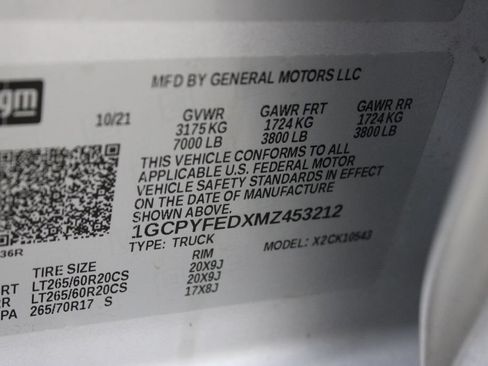 Used 2021 Chevrolet Silverado 1500 LT Trail Boss w/ Bed Protection Package AWD/4WD image 30
