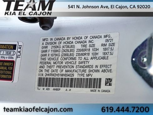 Used 2021 Honda CR-V EX image 32