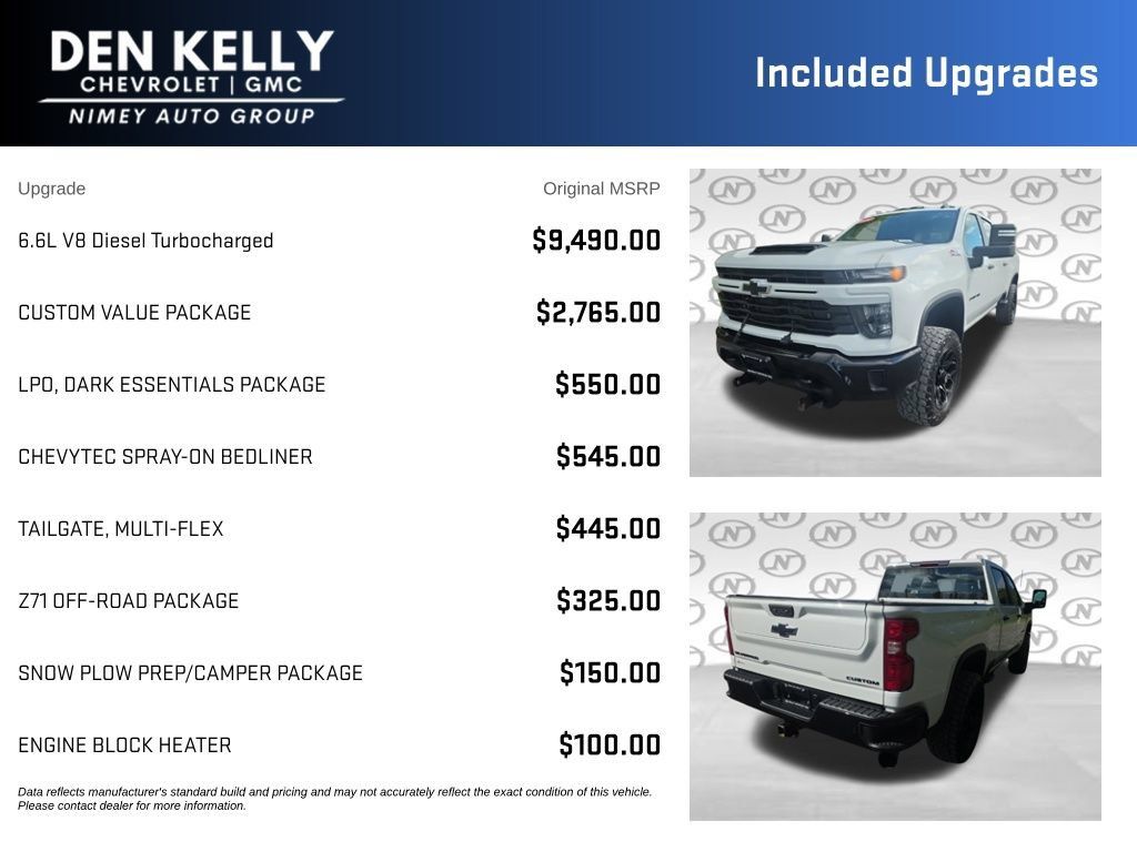 Used 2024 Chevrolet Silverado 2500 Custom w/ Custom Value Package AWD/4WD image 3