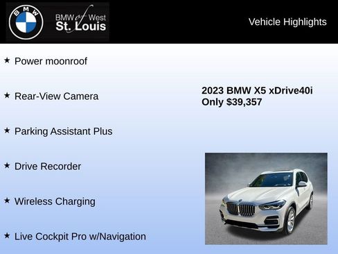 Used 2023 BMW X5 xDrive40i w/ Premium Package image 16