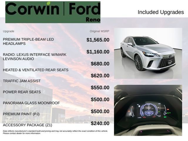 Used 2023 Lexus RX 350 w/ Accessory Package (Z1) AWD/4WD image 3
