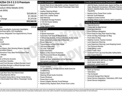 Certified 2023 MAZDA CX-5 AWD 2.5 S w/ Premium Package image 41