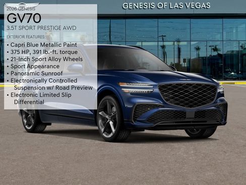 New 2026 Genesis GV70 3.5T Sport Prestige image 3