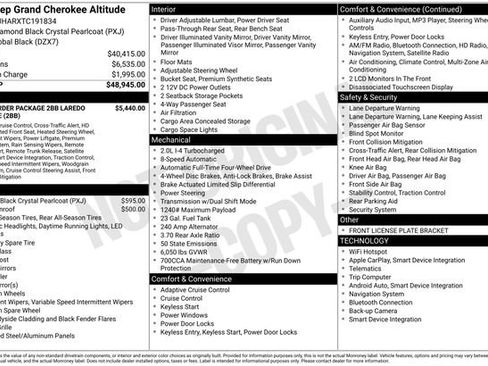 New 2026 Jeep Grand Cherokee Altitude AWD/4WD image 31
