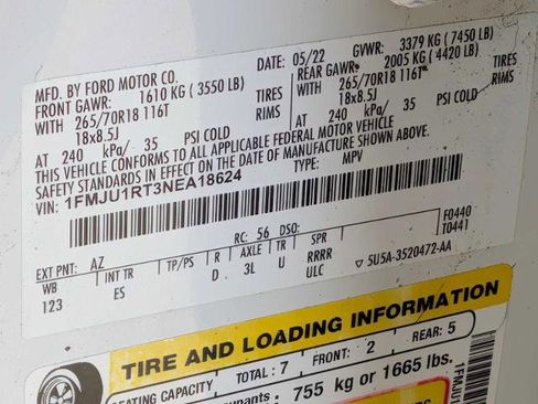Certified 2022 Ford Expedition Timberline AWD/4WD image 31
