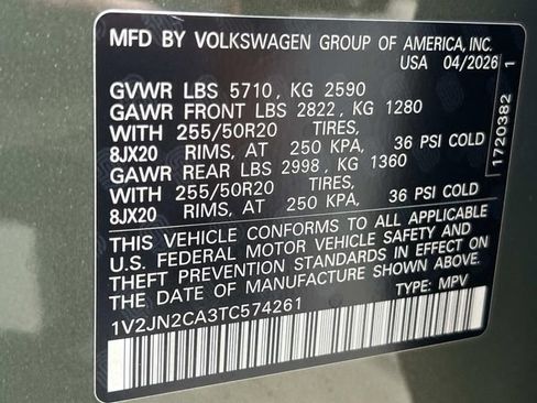 New 2026 Volkswagen Atlas SE FWD image 30