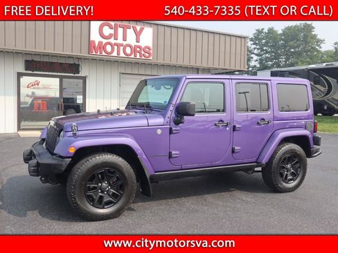 Used 2016 Jeep Wrangler Unlimited Sahara AWD/4WD image 1