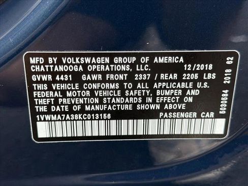 Used 2019 Volkswagen Passat 2.0T SE R-Line FWD image 27