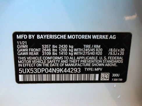 Used 2022 BMW X3 xDrive30i w/ M Sport Package 2 image 14