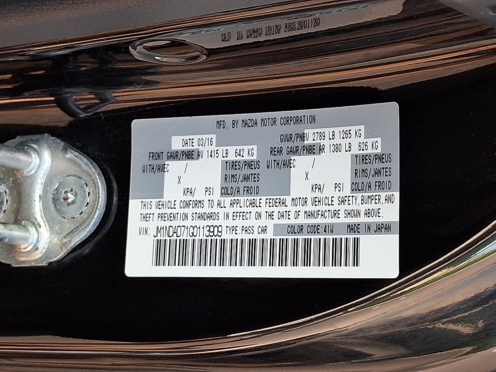 Used 2016 MAZDA MX-5 Miata Grand Touring RWD image 26