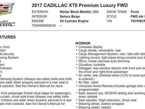 Used 2017 Cadillac XT5 Premium Luxury image 17