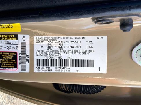 Used 2018 Toyota Tundra SR5 w/ SR5 Upgrade Package AWD/4WD image 35