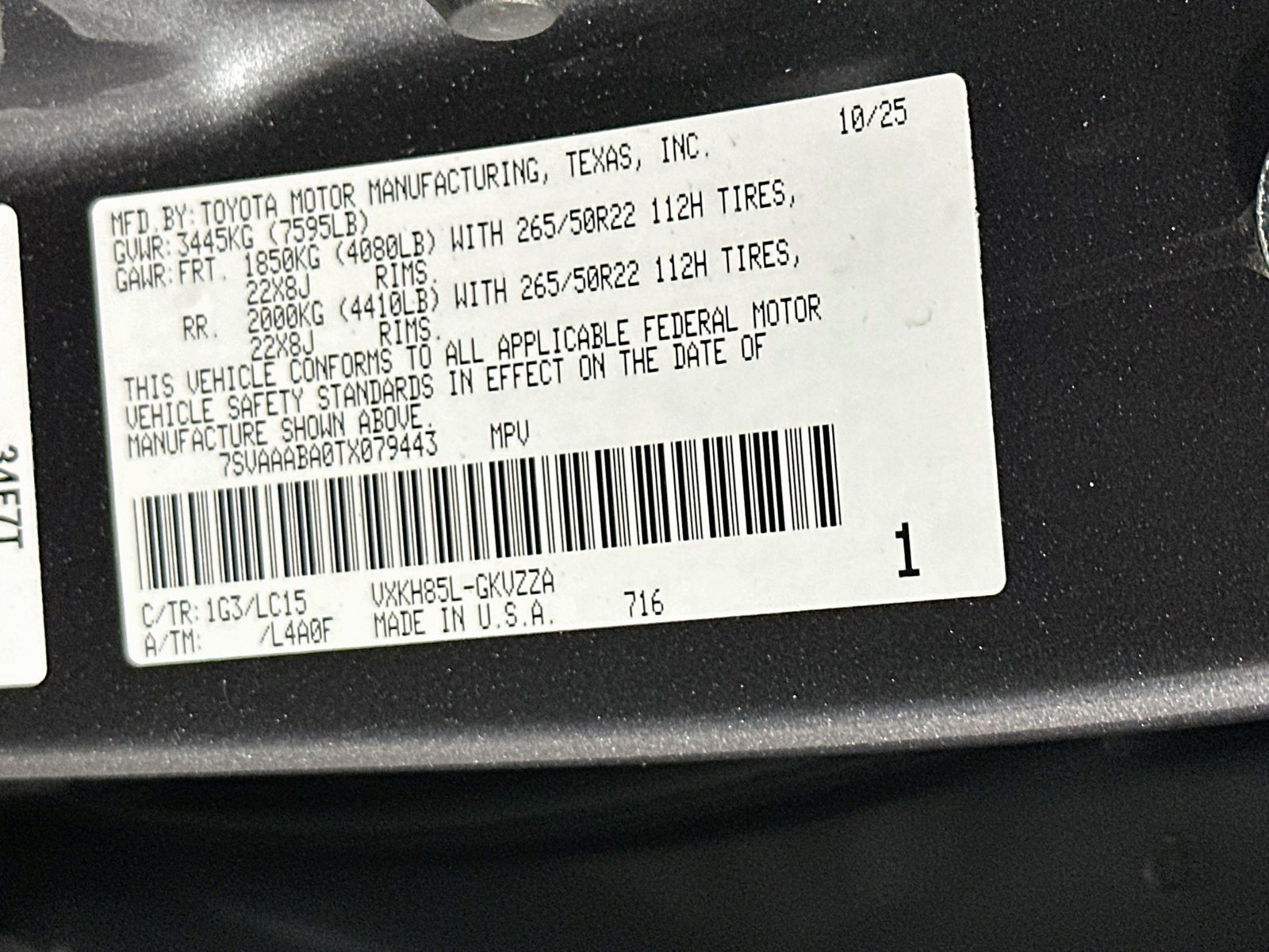 Certified 2026 Toyota Sequoia Capstone AWD/4WD image 35