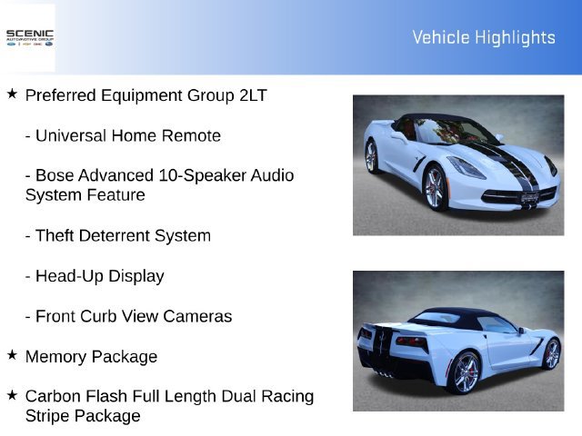 Used 2019 Chevrolet Corvette Stingray Convertible Z51 2LT RWD image 10