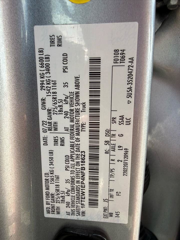Used 2022 Ford F150 XLT w/ Equipment Group 302A High AWD/4WD image 46