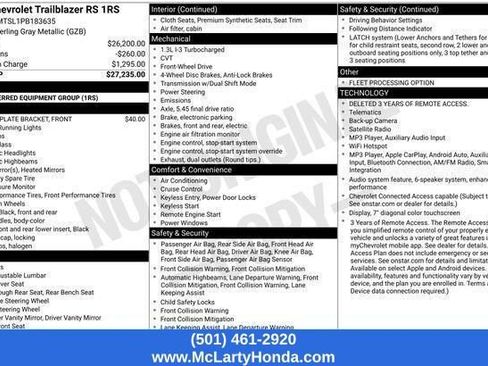 Used 2023 Chevrolet TrailBlazer RS FWD image 15