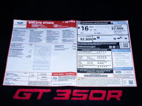 Used 2019 Ford Mustang Shelby GT350R w/ GT350R Equipment Group 920A image 98