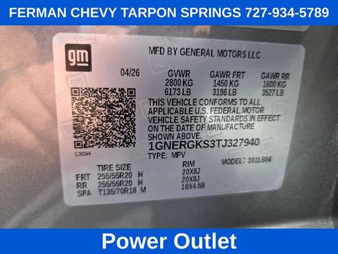 New 2026 Chevrolet Traverse LT w/ Midnight/Sport Edition FWD image 23