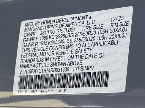 Certified 2024 Honda Pilot Touring image 33