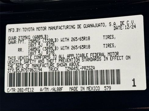 Certified 2025 Toyota Tacoma TRD Sport AWD/4WD image 41