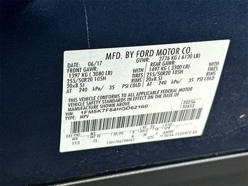 Used 2017 Ford Explorer Limited w/ Equipment Group 301A image 27