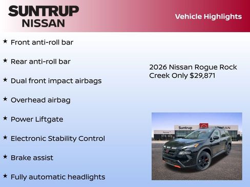 New 2026 Nissan Rogue Rock Creek image 23