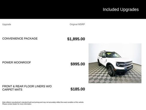 Certified 2025 Ford Bronco Sport Big Bend w/ Convenience Package AWD/4WD image 6