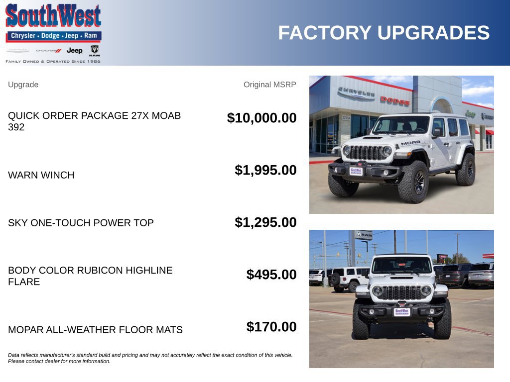New 2027 Jeep Wrangler Unlimited Rubicon 392 AWD/4WD image 11