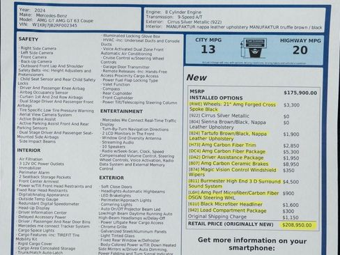 Used 2024 Mercedes-Benz AMG GT 63 image 56