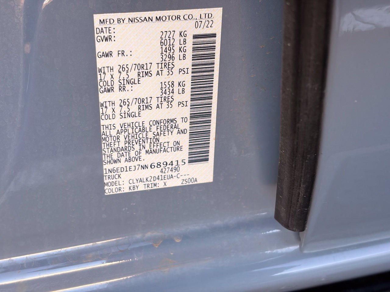 Certified 2022 Nissan Frontier Pro-X RWD image 9