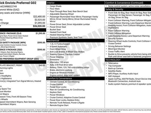 Certified 2024 Buick Envista Preferred w/ Convenience I Package FWD image 13