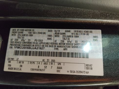 Used 2020 Ford Escape SEL FWD image 33