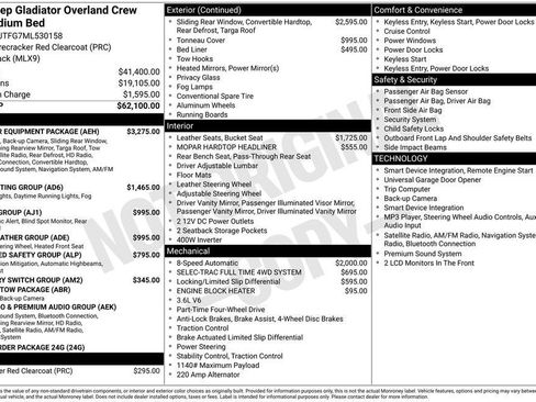 Used 2021 Jeep Gladiator Overland w/ Popular Equipment Package AWD/4WD image 24
