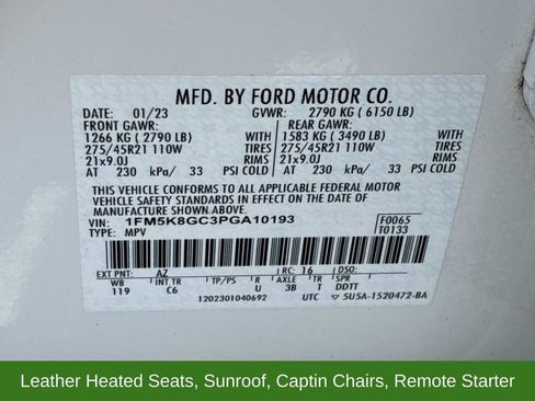 Certified 2023 Ford Explorer ST w/ Equipment Group 401A AWD/4WD image 25